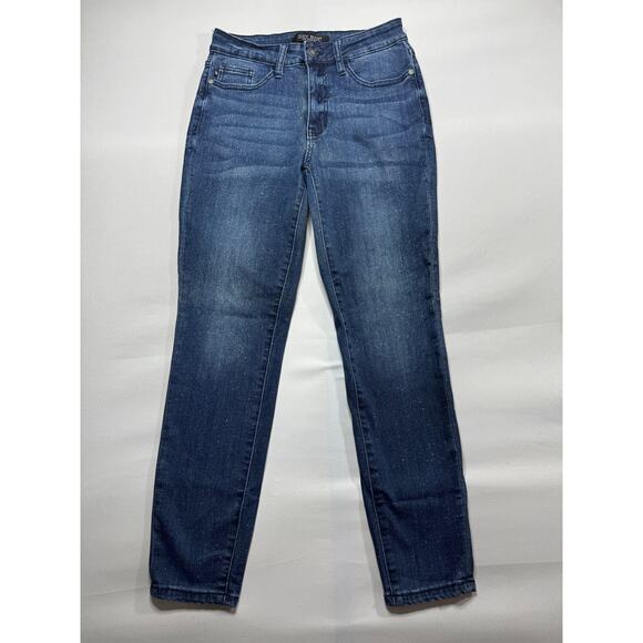 Judy Blue Women's Relaxed Fit Skinny Stretch Blue Denim Jeans - Size 3 (26x27) - Picture 1 of 6